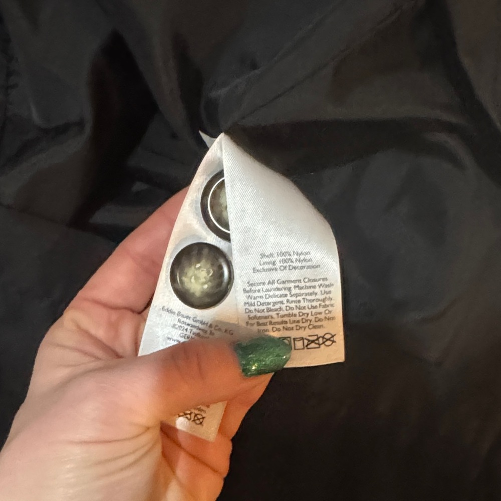 Eddie Bauer Black Utility/Rain Trench - Picture 6 of 6